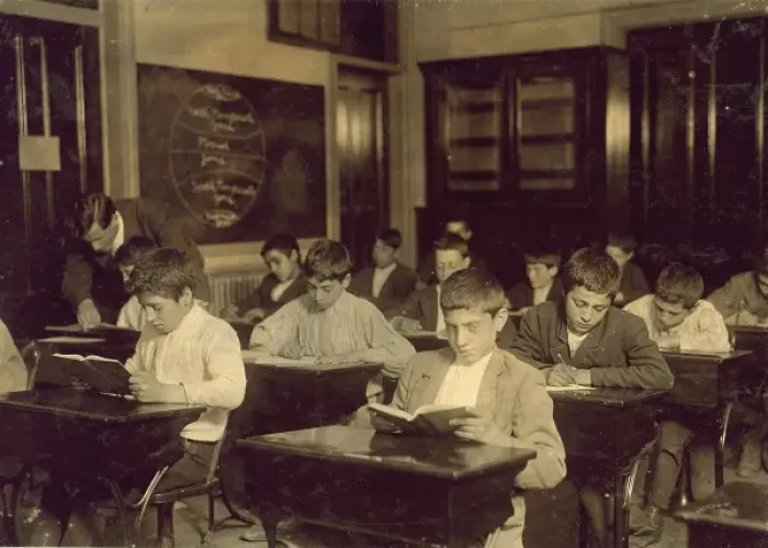 Framed Print : Immigrants in night school Framed Print : Immigrants in night school