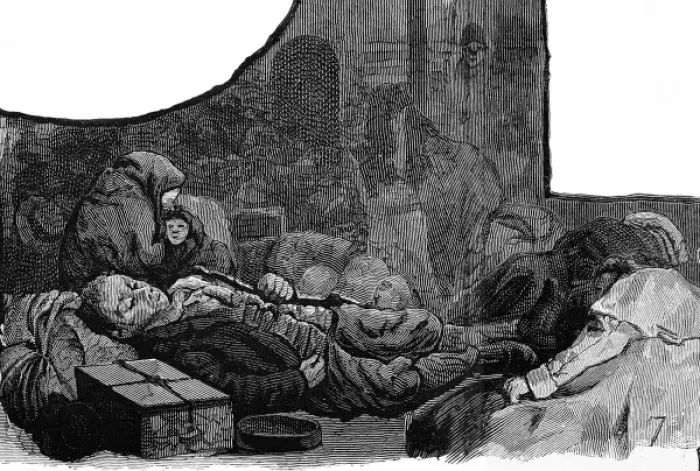 Framed Print : Immigrants sleeping in Castle Garden, New York, 1886 Framed Print : Immigrants sleeping in Castle Garden, New York, 1886