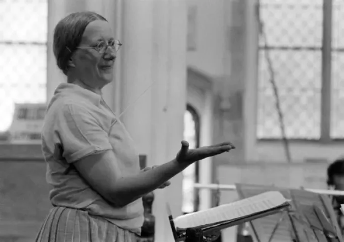 Framed Print : Imogen Holst Conducting Framed Print : Imogen Holst Conducting