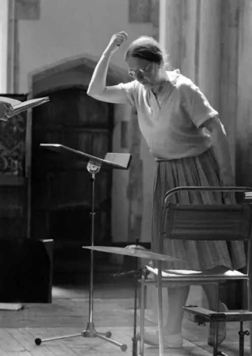 Framed Print : Imogen Holst Conducting Framed Print : Imogen Holst Conducting