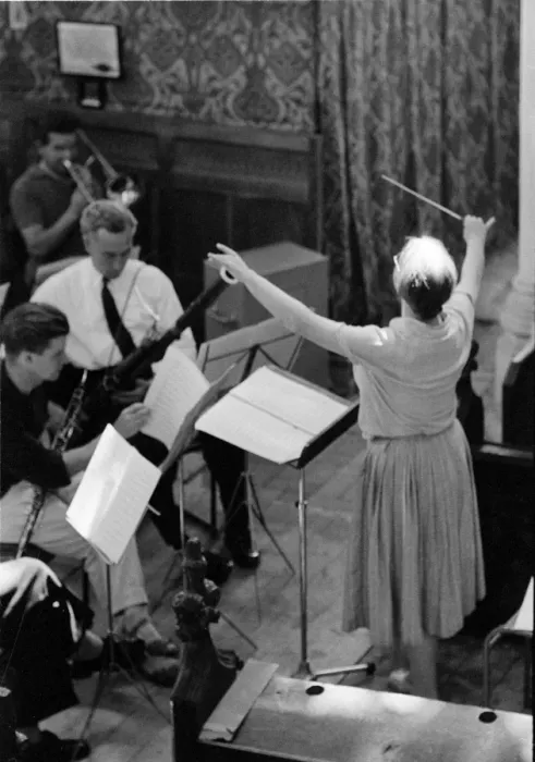 Framed Print : Imogen Holst Conducting at Blythburgh Framed Print : Imogen Holst Conducting at Blythburgh