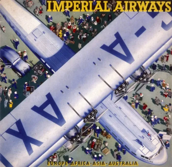 Framed Print : Imperial Airways birds eye view Framed Print : Imperial Airways birds eye view