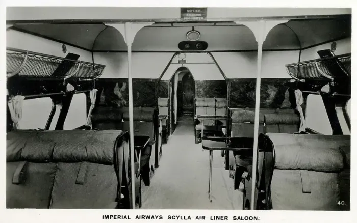 Framed Print : Imperial Airways Scylla Air Liner Saloon Framed Print : Imperial Airways Scylla Air Liner Saloon