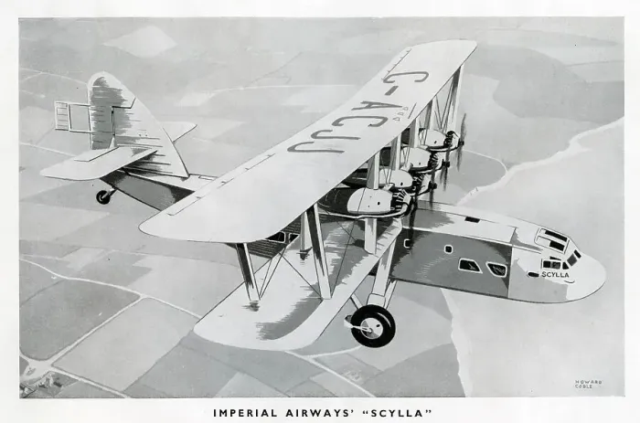 Framed Print : Imperial Airways Scylla passenger aircraft Framed Print : Imperial Airways Scylla passenger aircraft