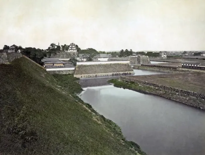 Framed Print : Imperial Palace moat, Tokyo, Japan, circa 1890 Framed Print : Imperial Palace moat, Tokyo, Japan, circa 1890