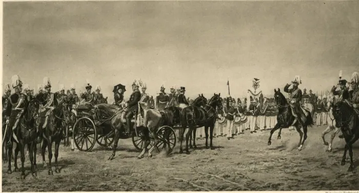 Framed Print : The Imperial Parade at Lommersum, 1884 Framed Print : The Imperial Parade at Lommersum, 1884