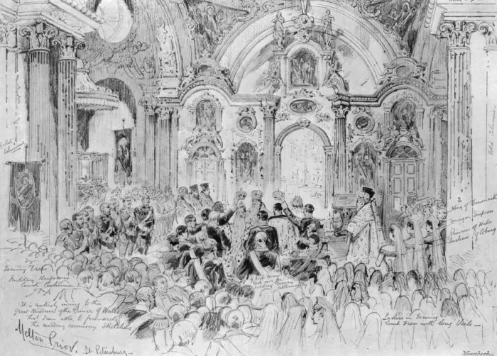 Framed Print : The Imperial wedding at St. Petersburg Framed Print : The Imperial wedding at St. Petersburg