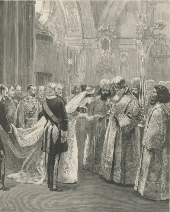 Framed Print : The Imperial wedding at St. Petersburg Framed Print : The Imperial wedding at St. Petersburg