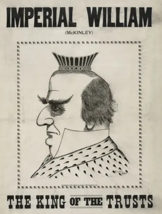Framed Print : Imperial William (McKinley) the King of the Trusts