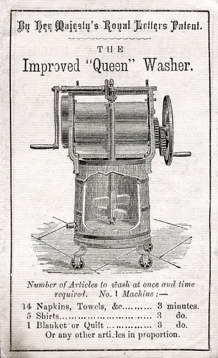 Framed Print : The Improved Queen Washer Framed Print : The Improved Queen Washer