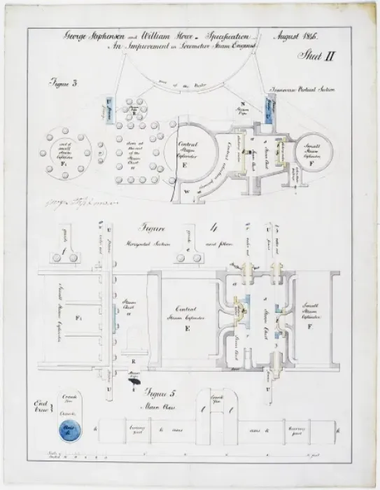 Framed Print : An improvement in locomotive steam engines