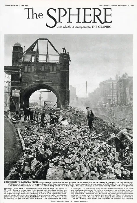 Framed Print : Improvements to the Blackwall Tunnel - North Bank approach Framed Print : Improvements to the Blackwall Tunnel - North Bank approach