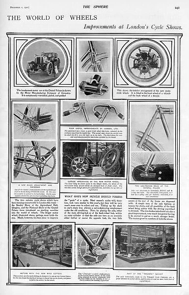 Improvements at Londons cycle shows, 1900