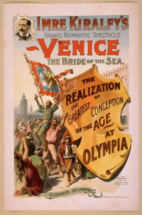 Framed Print : Imre Kiralfys grand romantic spectacle, Venice, the bride o Framed Print : Imre Kiralfys grand romantic spectacle, Venice, the bride o