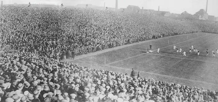 Framed Print : Inauguration of the new rugby ground at Murrayfield, Scotland Framed Print : Inauguration of the new rugby ground at Murrayfield, Scotland