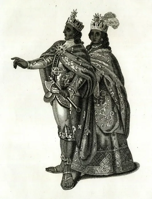Framed Print : The Inca and His Queen Framed Print : The Inca and His Queen