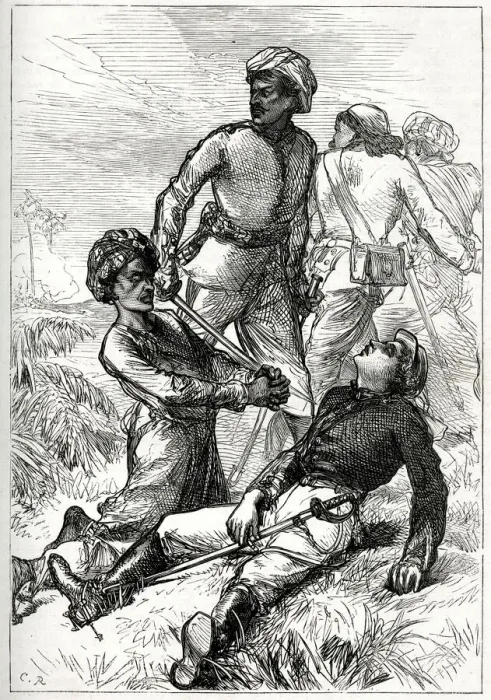 Framed Print : An Incident in the Indian Mutiny at Allahabad Date: 1857 Framed Print : An Incident in the Indian Mutiny at Allahabad Date: 1857