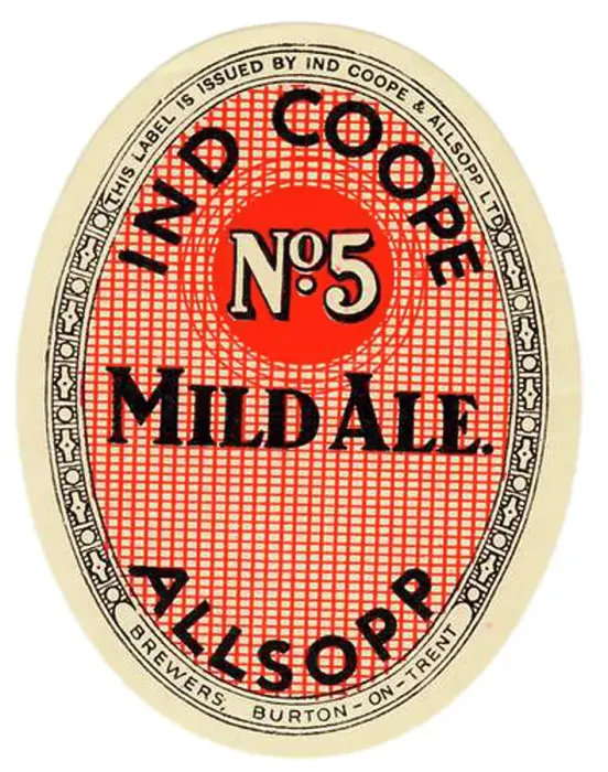 Framed Print : Ind Coope & Allsopp No5 Mild Ale Framed Print : Ind Coope & Allsopp No5 Mild Ale