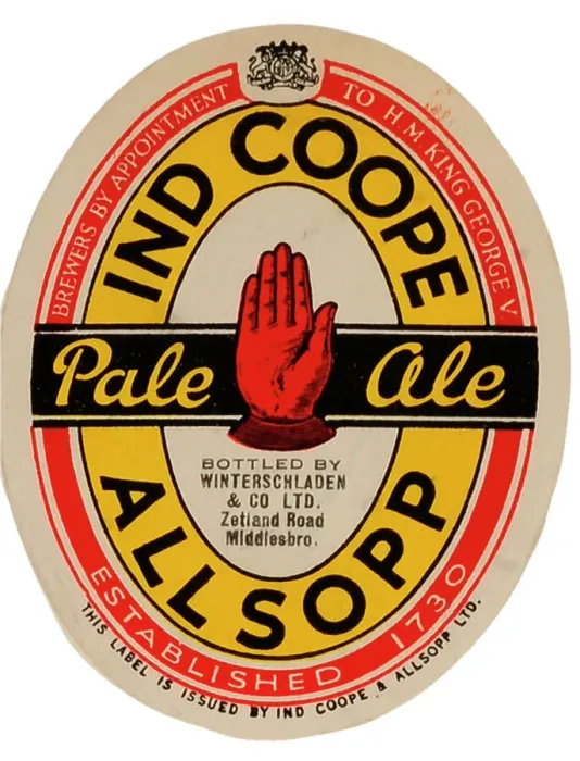 Framed Print : Ind Coope Allsopp Pale Ale (Scroll) Framed Print : Ind Coope Allsopp Pale Ale (Scroll)