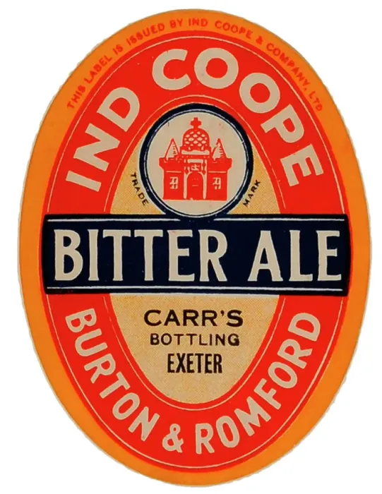 Framed Print : Ind Coope Bitter Ale (Red label) Framed Print : Ind Coope Bitter Ale (Red label)