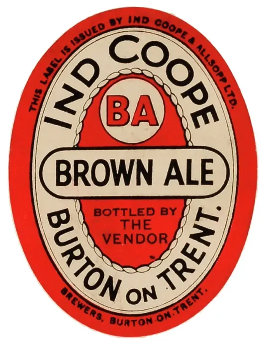 Framed Print : Ind Coope Brown Ale (bottle by vendor logo) Framed Print : Ind Coope Brown Ale (bottle by vendor logo)