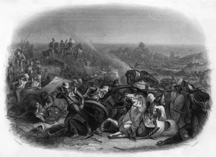 Framed Print : India, 1843, Meeanee, Sind Framed Print : India, 1843, Meeanee, Sind