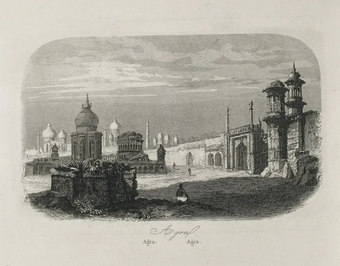 Framed Print : India (1863). Agra. Picture of the Historia Framed Print : India (1863). Agra. Picture of the Historia