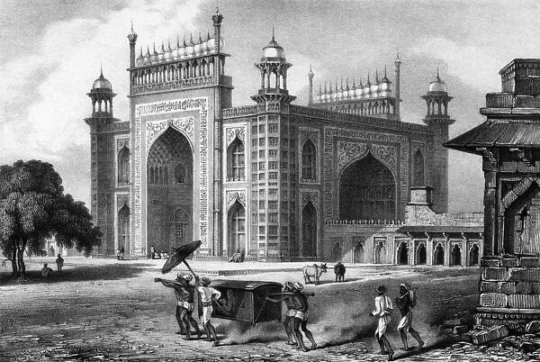 INDIA AGRA. The entrance Date: circa 1845