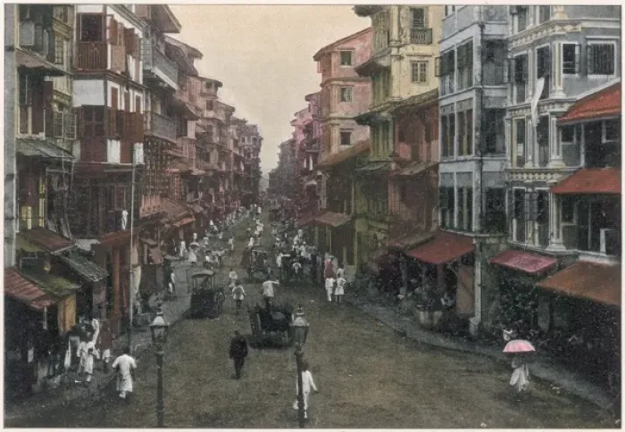 Framed Print : India  /  Bombay Street 1890