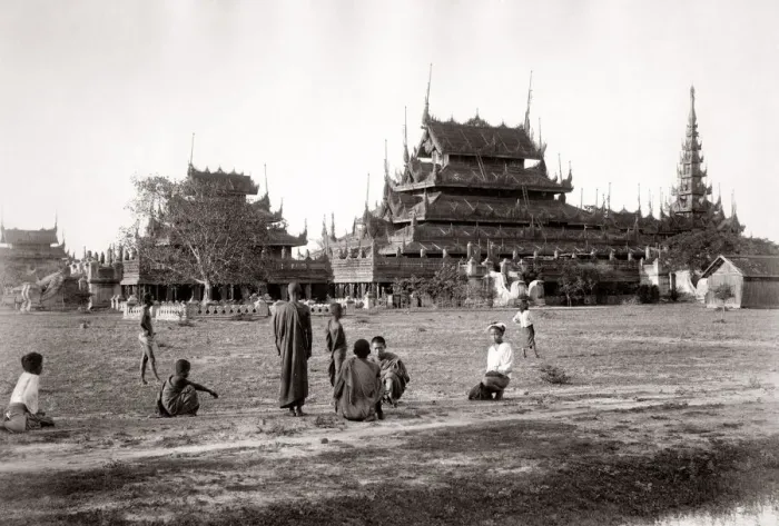 Framed Print : India Burma - monastery in Rangoon Yangon Myanmar Framed Print : India Burma - monastery in Rangoon Yangon Myanmar