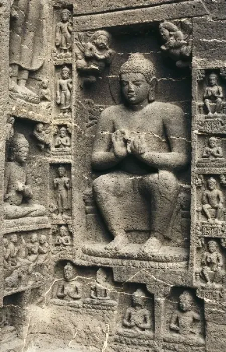 Framed Print : India. Caves of Ajanta. Buddha Framed Print : India. Caves of Ajanta. Buddha
