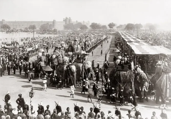 Framed Print : India - ceremony related to Delhi Durbar - probably 1903 Framed Print : India - ceremony related to Delhi Durbar - probably 1903