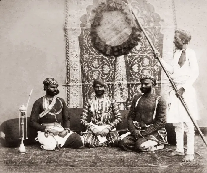 Framed Print : India - Gujur Sirdars, Shepherd and Robertson, 1860s Framed Print : India - Gujur Sirdars, Shepherd and Robertson, 1860s