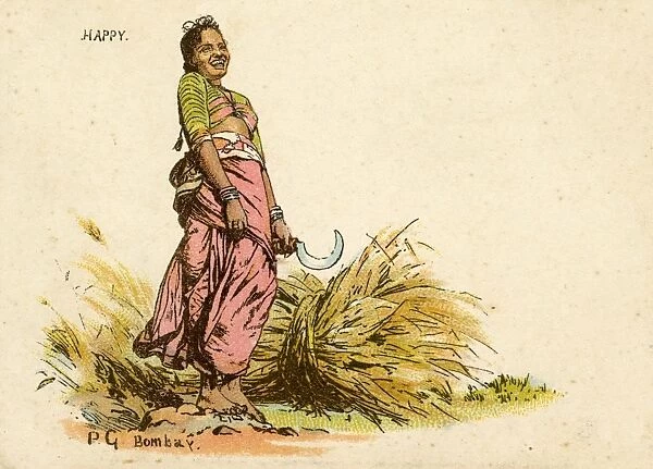 India - A happy country girl