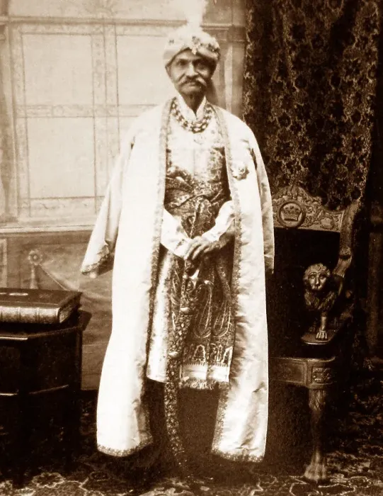 Framed Print : India - HH Maharaja of Tagore in Durbar Costume early 1900s Framed Print : India - HH Maharaja of Tagore in Durbar Costume early 1900s