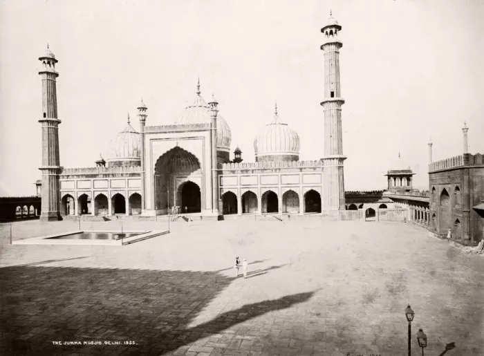 Framed Print : India - Jama Masjid mosque, Delhi, Samuel Bourne, 1860s Framed Print : India - Jama Masjid mosque, Delhi, Samuel Bourne, 1860s