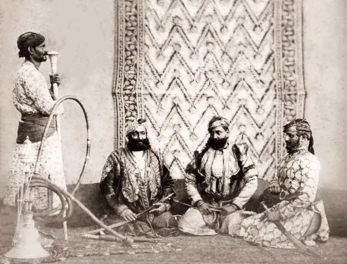 Framed Print : India - Jat Sirdars, Shepherd and Robertson, 1860s Framed Print : India - Jat Sirdars, Shepherd and Robertson, 1860s