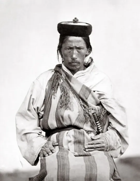 Framed Print : India - Lepcha or Rongkup man, Sikkim Nepal Bhutan Framed Print : India - Lepcha or Rongkup man, Sikkim Nepal Bhutan