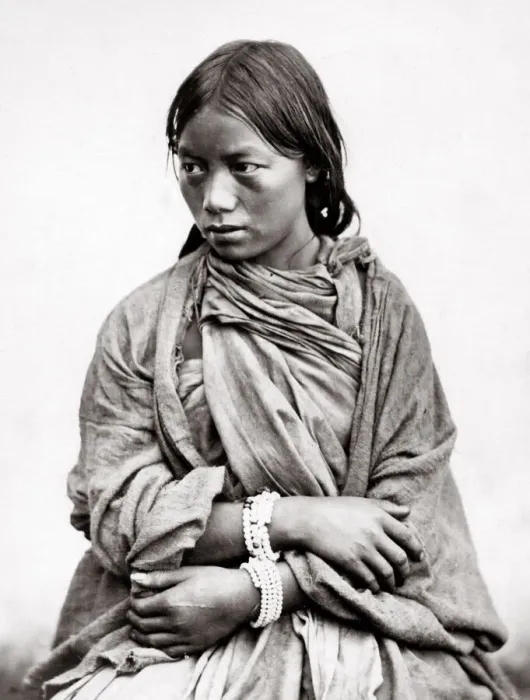 Framed Print : India - Lepcha or Rongkup woman, Sikkim Nepal Bhutan Framed Print : India - Lepcha or Rongkup woman, Sikkim Nepal Bhutan