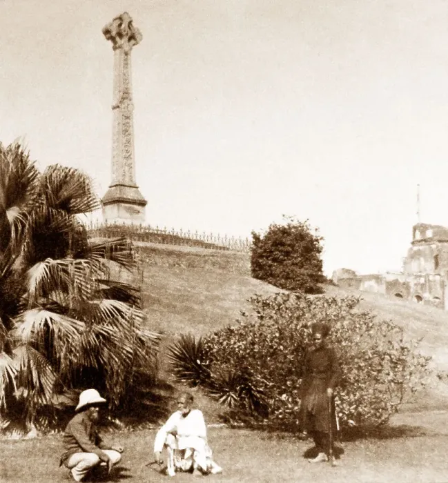 Framed Print : India - Lucknow Memorial to Sir Henry Lawrence early 1900s Framed Print : India - Lucknow Memorial to Sir Henry Lawrence early 1900s