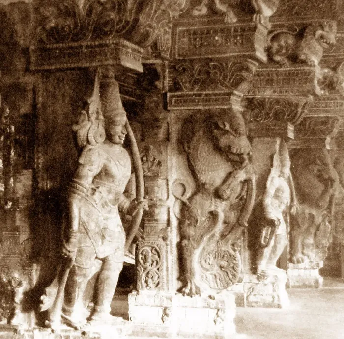Framed Print : India - Madurai Temple early 1900s Framed Print : India - Madurai Temple early 1900s