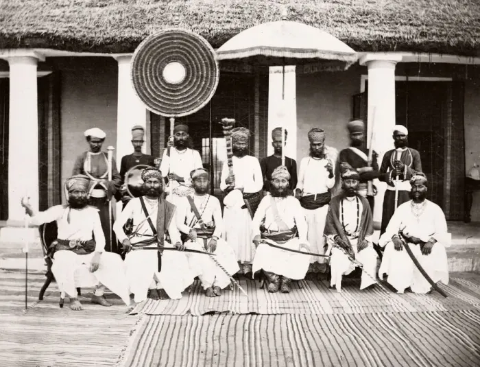 Framed Print : India - Maharajah of Bhoondee Bhundi 1860s Framed Print : India - Maharajah of Bhoondee Bhundi 1860s