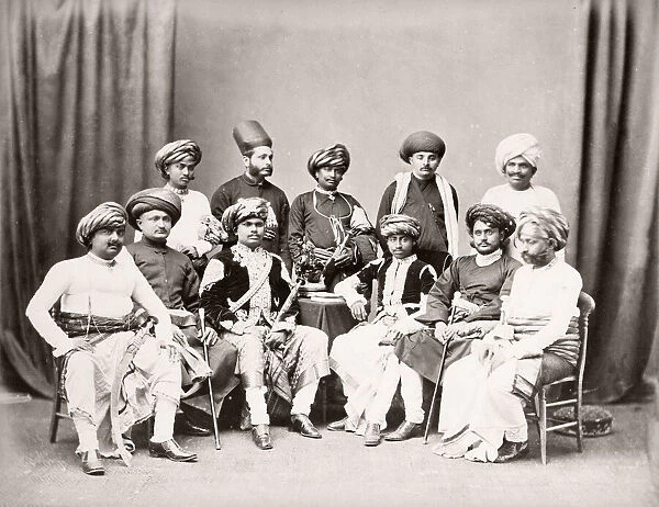 India - Maharajah of Bhownuggur Bhavnagar 1860s