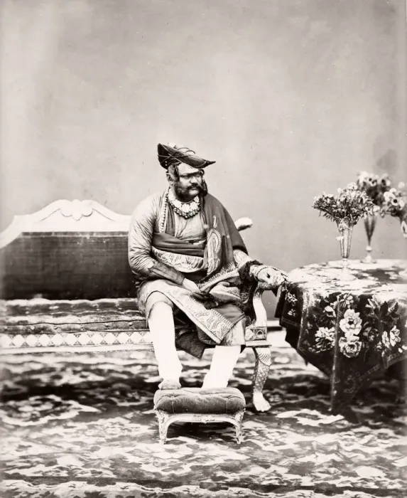 Framed Print : India - the maharajah of Gwalior 1860s