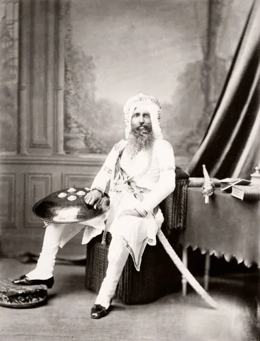 Framed Print : India - the Maharajah of Nabha 1860s Framed Print : India - the Maharajah of Nabha 1860s
