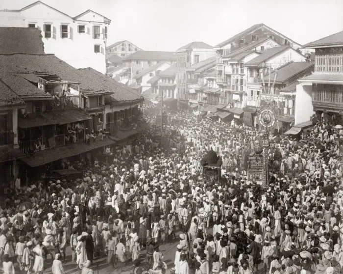 Framed Print : India - Muslim religious street procession Bombay Mumbai Framed Print : India - Muslim religious street procession Bombay Mumbai