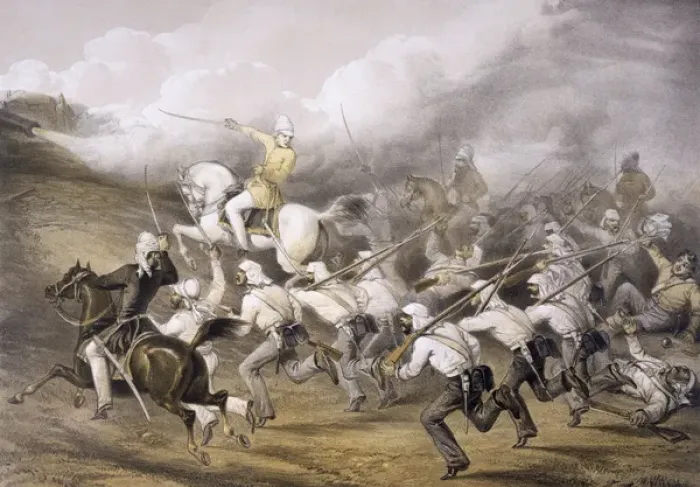 Framed Print : India  /  Mutiny  /  Badle-Serai