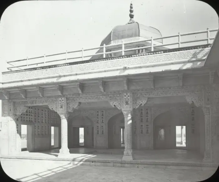Framed Print : India - Palace in Fort - Part below the Jessamine Tower, Agr Framed Print : India - Palace in Fort - Part below the Jessamine Tower, Agr
