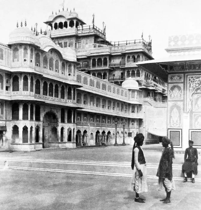 Framed Print : India - Palace of HH Maharaja of Jeypore early 1900s Framed Print : India - Palace of HH Maharaja of Jeypore early 1900s