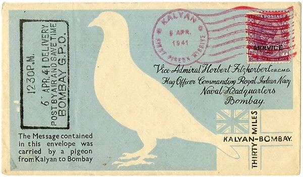 India - Pigeon Post envelope